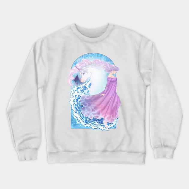 Last Unicorn Crewneck Sweatshirt by SammieGScribbles